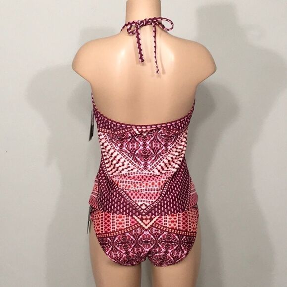 Kenneth Cole push up burgundy tankini set. NWT - Picture 8 of 11